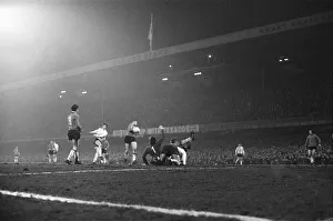 European Cup Quarter Final Second Leg match at the Baseball Ground