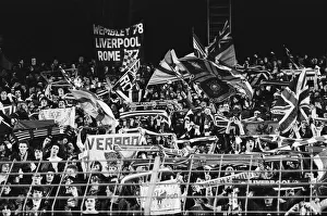 Stadiums Prints: European Cup Semi Final First Leg match at the Rheinstadion