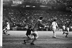 European Cup Semi Final Second Leg match at the Santiago Bernabeu Stadium in Madrid