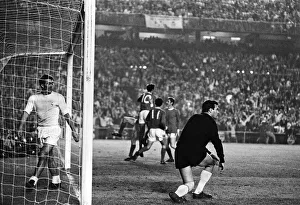 European Cup Semi Final Second Leg match at the Santiago Bernabeu Stadium in Madrid