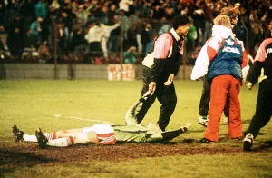 European Cup Winners Cup Final in Rotterdam May 1991 Manchester United 2 v