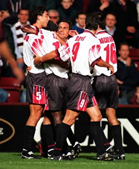 European Cup Winners Cup First Round First leg at Tynecastle September 1998 Heart