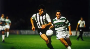 European Cup Winners Cup First Round Second Leg match at Park Head September 1989