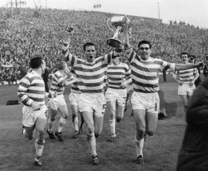 EUROPEAN CUP WINNERS CUP SEMI-FINAL. First leg. Bobby Lennox