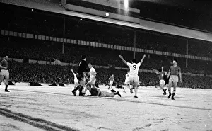 European Fairs Cup. Tottenham Hotspur 2 v. Benfica 1. First Leg at White Hart Lane