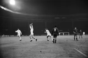 European Nations Cup Quarter Final First Leg match. England 1 v Spain 0