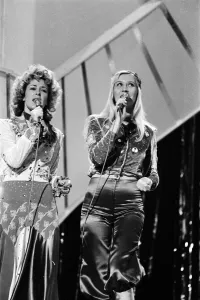 00470 Prints: The Eurovision Song Contest. Abba the Swedish pop group who competed in the 1974