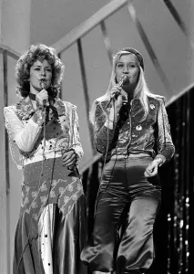 00162 Prints: The Eurovision Song Contest April 1974 Abba the 1970s Swedish pop group consisting