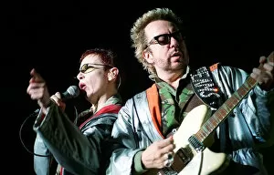 00533 Collection: The Eurythmics in concert. Annie Lennox and Dave Stewart performing at the NEC yesterday