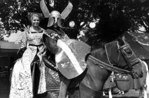 Jousting Prints: Eva Von Rueber-Staier, the winner of the Miss World 1970 title