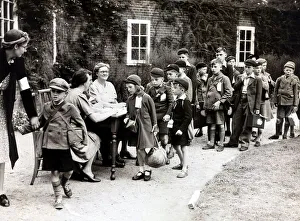 Refugees Prints: Evacuees bound for Canada arrives at their assembly point for registration before