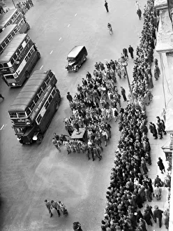 00712 Prints: Eve of VE Day celebrations in London at the end of the Second World War
