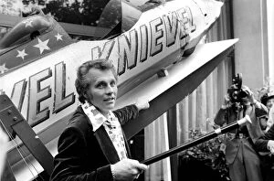Evel Knievel Collection: Evel Knievel, the worlds highest paid Dare Devil, the legend in the own life time