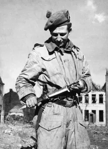 Knife Prints: By the evening of February 21st, 1945, British troops had cleared the German town of