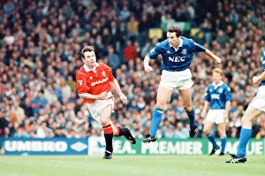 00443 Prints: Everton 0-2 Manchester United, league match at Goodison Park