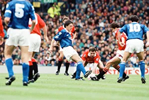 00443 Prints: Everton 0-2 Manchester United, league match at Goodison Park