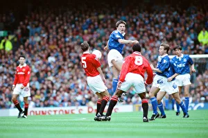 00443 Prints: Everton 0-2 Manchester United, league match at Goodison Park