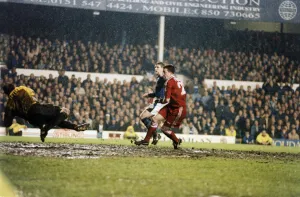 Everton 1 v Liverpool 1. Premier League match at Goodison Park, Liverpool