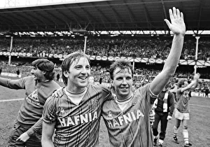 01045 Prints: Everton clinched the league title for the eighth time in their history with a 2-0 win