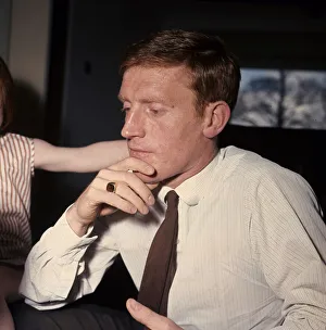 Everton footballer Tony Kay at home after his release from prison April 1965