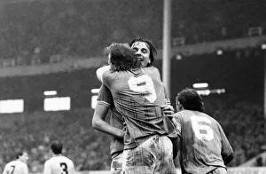 Everton v. Arsenal. March 1985 MF20-13-011 The final score was a two nil victory