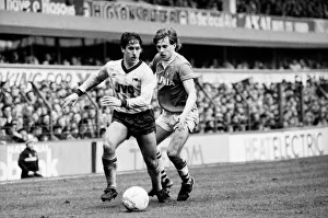 Everton v. Arsenal. March 1985 MF20-13-052 The final score was a two nil victory
