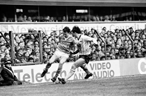 Everton v. Arsenal. March 1985 MF20-13-054 The final score was a two nil victory