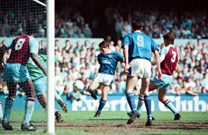 Everton v Aston Villa league match at Goodison Park May 1990