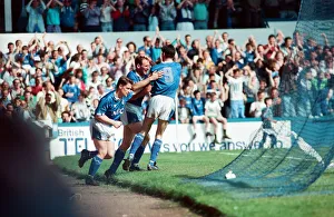 Everton v Aston Villa league match at Goodison Park May 1990