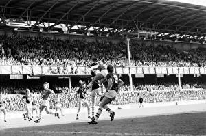 Everton v. Aston Villa. October 1984 MF18-01-019 The final score was a two one