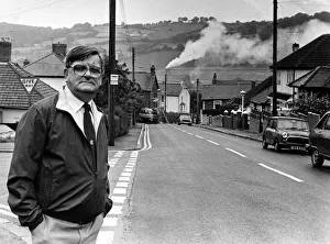 Smoke Prints: An everyday scene in Risca, Mr John Herbert pictured in Gelli Avenue with the smoke