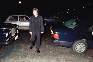 Trainspotting Prints: Ewan McGregor arriving at the Trainspotting premier in Scotland. 15th February 1996