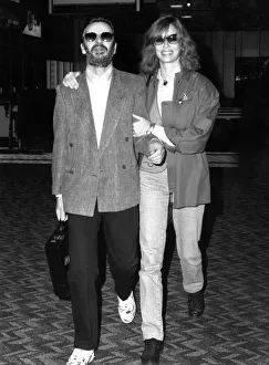Ex-Beatle Ringo Starr and his wife Barbara Bach were spotted leaving London