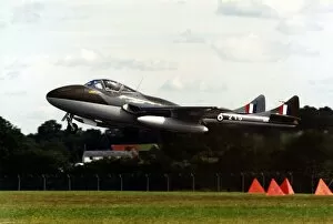 Images Dated 1st August 1998: An ex-RAF De Havilland Vampire T55 twin seat training aircraft taking off