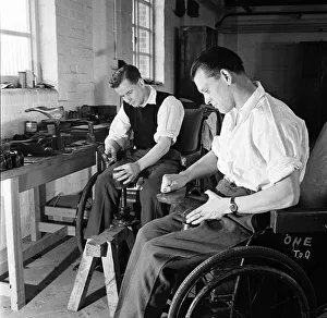 Ex Servicemen at Ministry of Pensions Hospital, Stoke Mandeville, Circa 1948