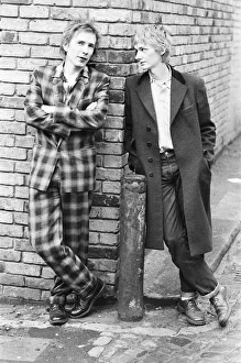 Ex Sex Pistols lead singer Johnny Rotten seen here with Keith Levine