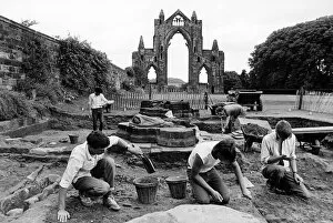 00686 Collection: Excavation work at Guisborough Priory. 6th September 1985