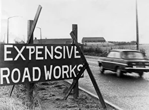 Sign Prints: Expensive Road Works, sign thats been giving motorists a laugh on the main A59 Preston to