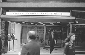 Exterior picture of Moscow Narodny Bank in London September 1971