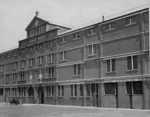 Exterior view of Celtic Park, home of Glasgow Celtic football club in Parkhead