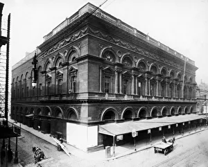 Architecure Prints: Exterior view of the Free Trade Hall building in Peter Street, Manchester