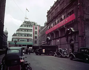Vans Prints: Exterior view of Gerladine House, headquarters of the Daily Mirror Newspaper in Fetter