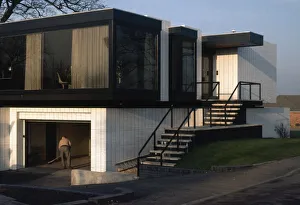 An exterior view of the house belonging to Manchester United footballer George Best in