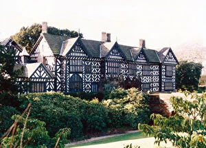 January Collection: Exterior view of Speke Hall, the 16th century wood framed wattle