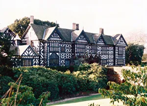 Places Prints: Exterior view of Speke Hall, the 16th century wood framed wattle