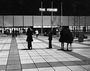 Exterior view of the Wythenshawe Forum centre in South Manchester. 26th March 1973