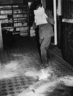 Bombs Prints: How to extinguish an incendiary bomb. If a stirrup pump is unavailable