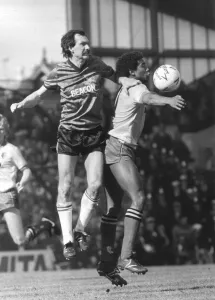 Jumping Prints: F. A. Cup Semi Final Plymouth Argyle V Watford April 1984 at Villa Park