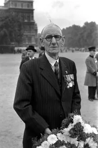 Bravery Prints: F. Cross, V. C. October 1952 C4750-002 Local Caption Decorated War Veteran