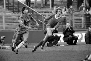 F. A Cup Football. Chelsea 2 v. Liverpool 0 February 1982 LF08-29-034